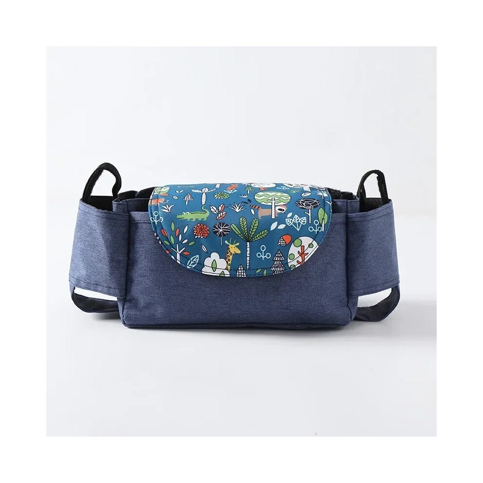 (Animal Paradise) Sac de poussette Organisateur de landau Accessoires pour bébé Porte-gobelet Housse