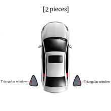 (2PCS tåg)För CITROEN C5 X C5X 2022 2023 2024 Bilsolskydd Visir Magnetisk främre vindrutegardin baksida