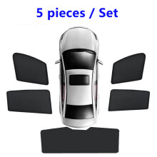 (5st set) För BMW 3-serie Touring F31 2012~2019 Vagn Magnetisk solskydd Fordonsfönsterdelar Fönstervisir