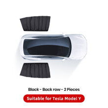 (MIN svarta bakre raden)YZ För Tesla Model 3 Y iskristaller Sidofordon Fönsterdelar Fönster Sekretess