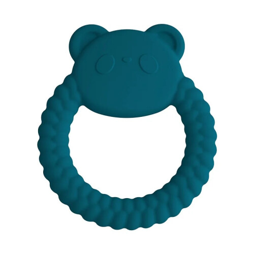 (panda peacock blue) 1 τεμ. Τροφίμων σιλικόνης βρεφικής οδοντωτής δόντια,