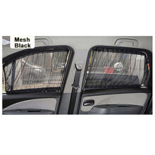 (mesh svart) 2 x Uppdatera 70S Aluminiumlegering Elastisk Bil Side Fordon Fönster delar Fönster Solskydd