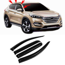 För Hyundai Tucson 2015 2016 2017 2018 2019 2020 Fordonsfönsterdelar Fönstervisir Vind Regn Sol Rökskyddsdeflektor