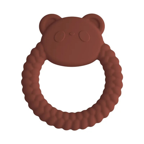 (σοκολάτα panda) 1 τεμ. Τροφίμων Baby Silicone Teether Toy Cartoon Rabbit Nursing Teething
