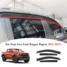 Fordonsfönsterdelar Fönstervisir Fordonsfönsterdelar Window Dflectors för Ford Ranger Raptor Next Gen