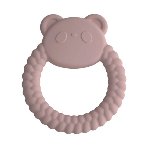 (panda baby pink) 1 τεμ. Τροφίμων σιλικόνης βρεφικής δόντια, κινούμενα