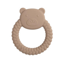 (Ours chameau) 1 anneau de dentition en silicone de qualité alimentaire pour bébé, jouet de dessin animé,