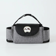 (Gray Sloth) Sac à langer Cartoon Baby Stroller Organizer Nappy Diaper Bags Carriage Buggy Pram Cart
