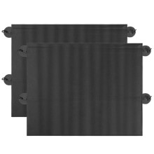 (Svart)2 st 67cm Bilsolskydd Sida Fordonsfönsterdelar Fönstergardin Autohopfällbar UV-skydd Tillbehör