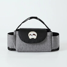 (Gray Sloth) Sac à langer Cartoon Baby Stroller Organizer Nappy Diaper Bags Carriage Buggy Pram Cart