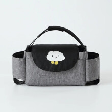 (Gray Cloud) Sac à langer Cartoon Baby Stroller Organizer Nappy Diaper Bags Carriage Buggy Pram Cart