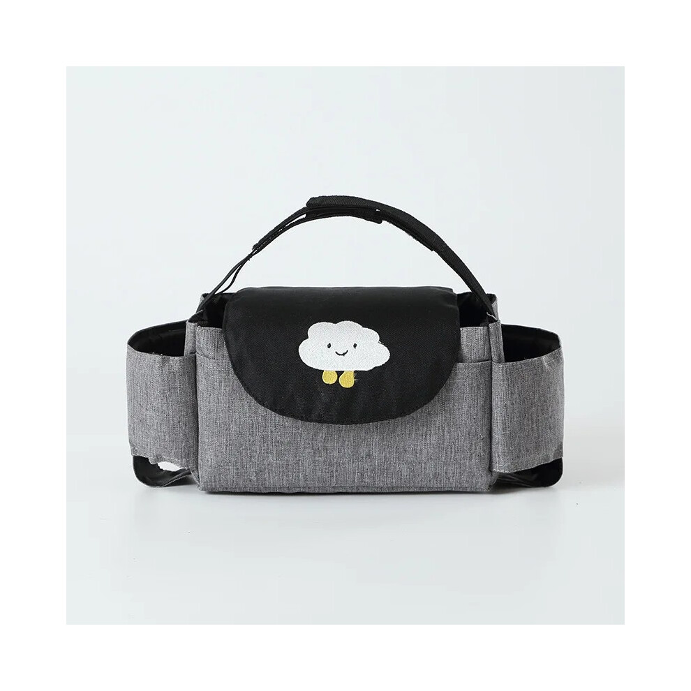 (Gray Cloud) Sac à langer Cartoon Baby Stroller Organizer Nappy Diaper Bags Carriage Buggy Pram Cart