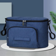(Bleu denim) Sacs de rangement pour poussette noirs, sac de voyage grande capacité, porte-biberon, sacs