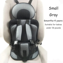 (petit gris) Tapis de siège de sécurité pour enfant de 6 mois à 12 ans Tapis de chaise respirant Coussin