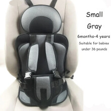 (petit gris) Tapis de siège de sécurité pour enfant de 6 mois à 12 ans Tapis de chaise respirant Coussin