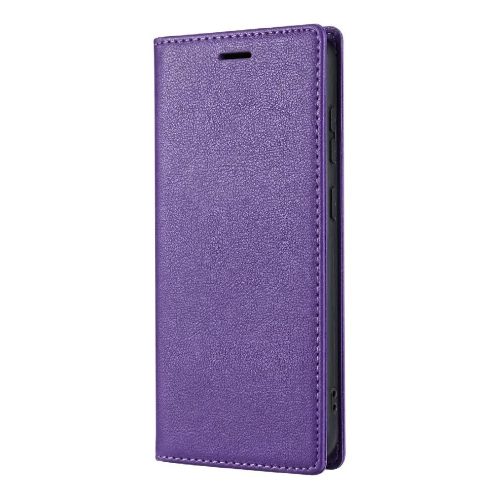 (Purple) Business Style Case For Google Pixel 6A Flip Case Card Holder Magnetic Closure Shockproof Kickstand Purple 764544232685