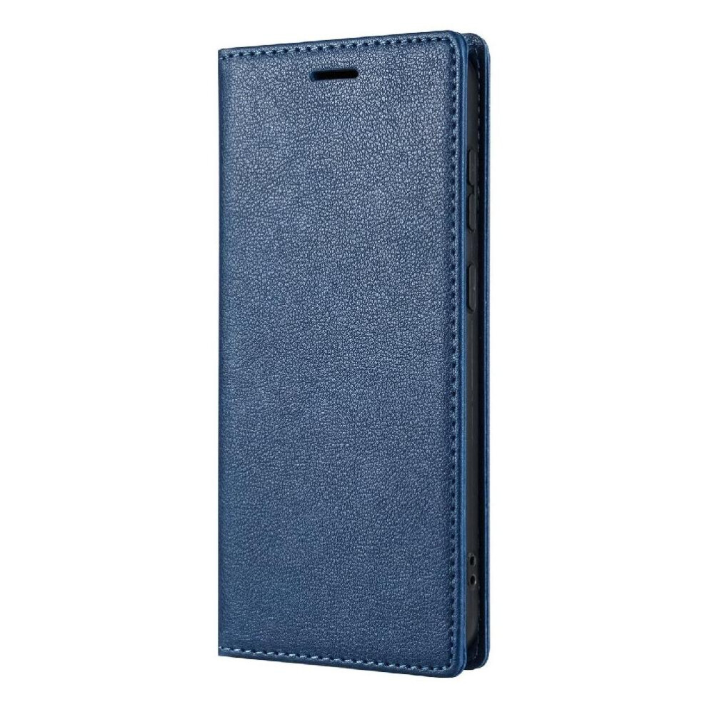 (Blue) Business Style Case For Google Pixel 6A Flip Case Card Holder Magnetic Closure Shockproof Kickstand Blue 764544232661