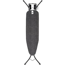 Brabantia - Ironing Board A - With Steam Iron Rest - Adjustable in Height - Non-Slip Rubber Feet - Cotton Cover with Fo