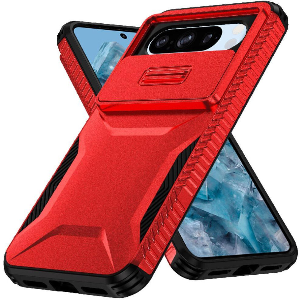 (Red) Case For Google Pixel 8 Pro Lens Protection Shockproof Lightweight Red 764544234726