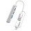(Combo-Black) Universal 4 ΣΕ 1 USB-C HUB Κράμα αλουμινίου υψηλής ταχύτητας 1