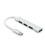 (Τύπος c Silver) 4 Θύρα USB 3.0 Hub USB Hub υψηλής ταχύτητας τύπου c Splitter 5Gbps 1
