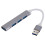 (USB 3.0 γκρι) USB C HUB 3.0 Type C 4 θυρών Προσαρμογέας διαχωριστή πολλαπλών 1