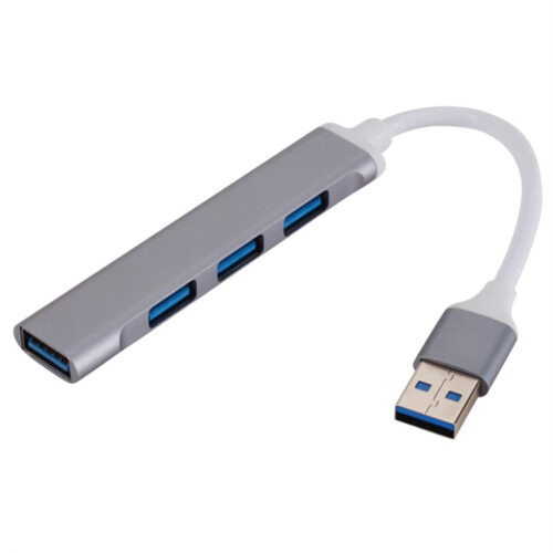 (USB 3.0 γκρι) USB C HUB 3.0 Type C 4 θυρών Προσαρμογέας διαχωριστή πολλαπλών