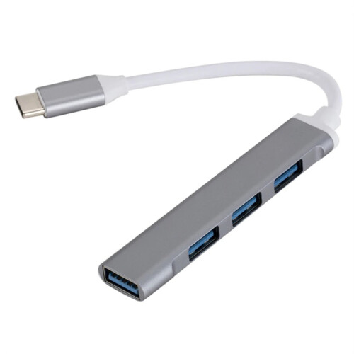 (Τύπος-C 3.0 γκρι) USB C HUB 3.0 Τύπος C 4 θυρών Προσαρμογέας διαχωριστή