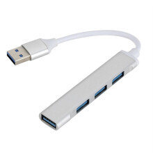 (USB 3.0 Silver) USB C HUB 3.0 Type C 4 θυρών Προσαρμογέας διαχωριστή πολλαπλών