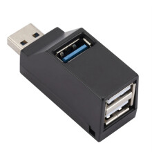 (μαύρο) USB 3.0 HUB Adapter Extender Mini Splitter Box 1 έως 3 Θύρες High Speed Mini USB 2.0