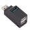 (μαύρο) USB 3.0 HUB Adapter Extender Mini Splitter Box 1 έως 3 Θύρες High Speed Mini USB 2.0 1