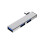 (TypeC-silver) 3 σε 1 USB HUB OTG USB 3.0/Type-C 3.0 To 3 USB Splitter Hub Ταχύτητα 5.0Gbps 1
