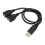(USB 3.0) Universal USB Αρσενικό σε Διπλό USB 3.0 Θηλυκό Jack Splitter 2 θύρες 3