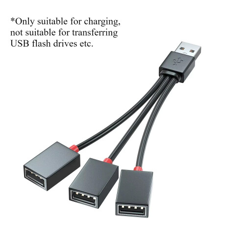(1 σε 3 έξω) 1 σε 2 εξόδου USB HUB Καλώδιο διαχωριστή USB αυτοκινήτου