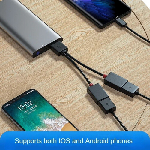 (1 σε 3 έξω) 1 σε 2 εξόδου USB HUB Καλώδιο διαχωριστή USB αυτοκινήτου 2