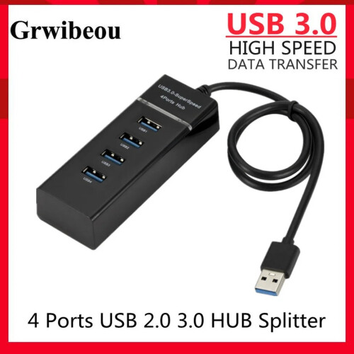 (HUB 3.0) 4 θύρες USB 3.0 HUB Splitter High Speed Multi Splitter USB Adapter Expander Καλώδιο 1