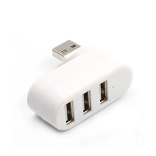 (Λευκό) PzzPss 3 θυρών Multi 2.0 USB HUB Mini USB Hub High Speed Rotate Splitter Adapter Συμβατό