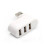 (Λευκό) PzzPss 3 θυρών Multi 2.0 USB HUB Mini USB Hub High Speed Rotate Splitter Adapter Συμβατό 1