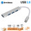 (Type-C 3.0 Silver) USB C HUB 3.0 Type C 4 θύρες Προσαρμογέας διαχωριστή πολλαπλών 2