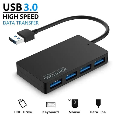 (USB 3.0) Διανομέας USB USB 3.0 4 ΘΥΡΑ Τύπος C HUB Καλώδιο δεδομένων υψηλής