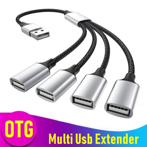 (3IN1 Type C Έκδοση) USB Type C Extensions Διαχωριστής καλωδίων USB 4 θυρών 1