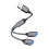 (Γκρι usb σε 2usb) USB σε 3 USB 2.0 HUB Προσαρμογέας πολλαπλών διαχωριστών 1