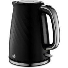 Swan Windsor Electric Jug Kettle 3000W 1.7 Litres - Black - 1.7 Litres