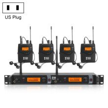 XTUGA IEM1200 In-Ear-Monitor für Bühnensänger mit vier Hüfttaschen (US-Standard) – Sender 2 Bodypack