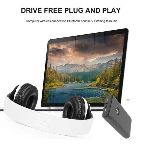 2-in-1 Wireless Bluetooth 5.0 Transmitter Receiver Adapter Audio 3.5mm Jack Aux 1