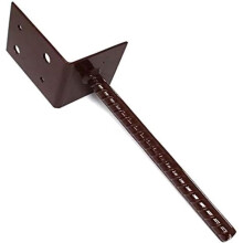 Concrete-in Post Anchor Support Bracket For Fences, Pergolas, Sleepers 75mm & 100mm (4 Pack)