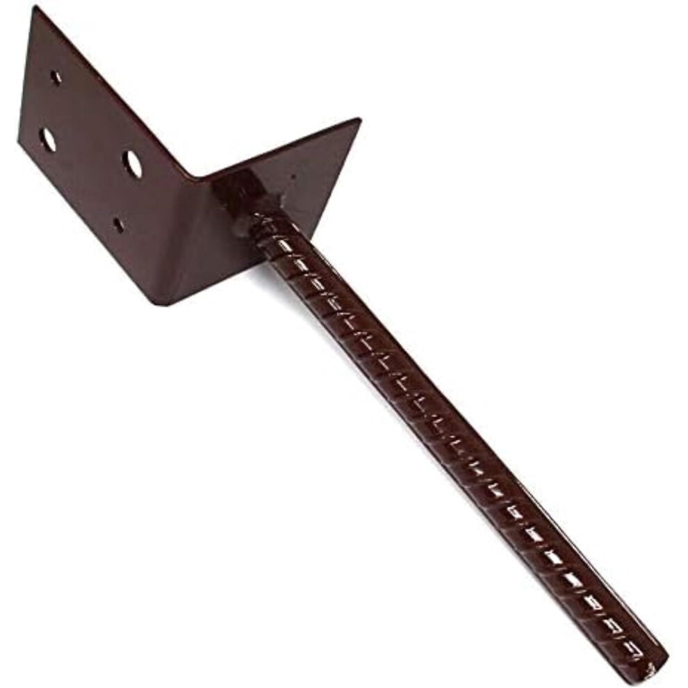 Bpc Fixings Concrete-In Post Anchor Support Bracket For Fences, Pergolas, Sleepers 75Mm & 100Mm (4 Pack)
