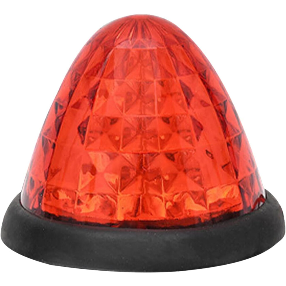 (Red) Led Strobe Lights | Outline Watermelon Side Marker - Roof Mushroom Lamp Warning Stop Turn Signal Assemblies For Automotive Car Bus Van Boat Red 791582142591