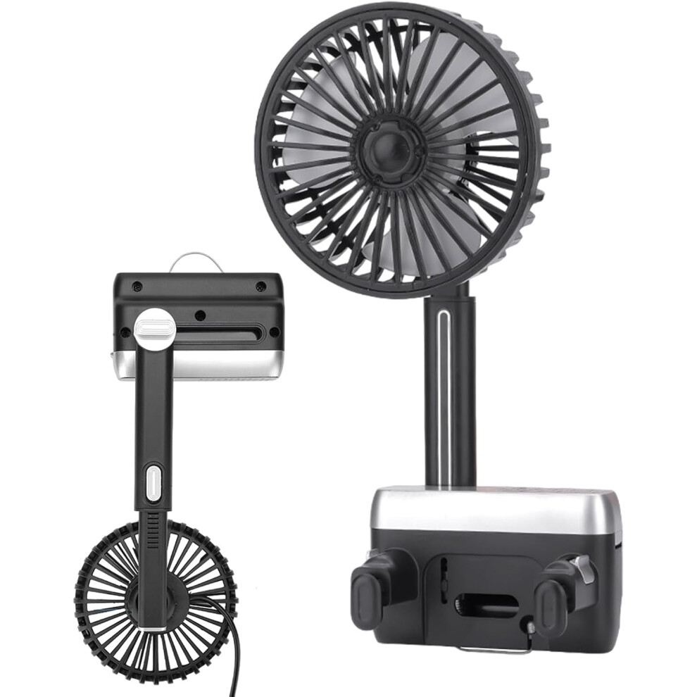 Car Cooling Fan - 12V 24V Cooling Fan For Rearview Mirror | Quiet Electric Blower, Plug and Play Cool Gadget For Travel, Camping