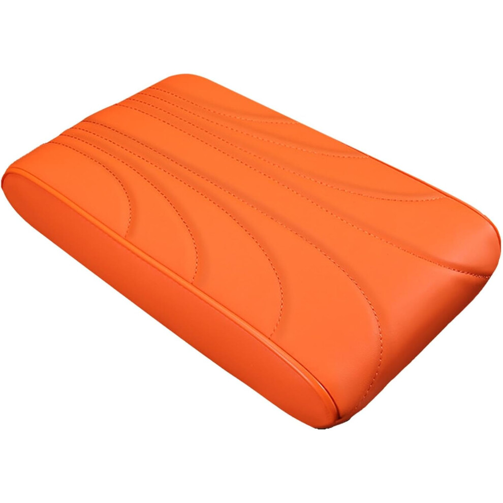 (Orange1) Auto Center Console Cover - Armrest Cushion Protection Pad,Center Console Cushion Pillow, Soft Auto Arm Rest Protector, Memory Foam Armrest